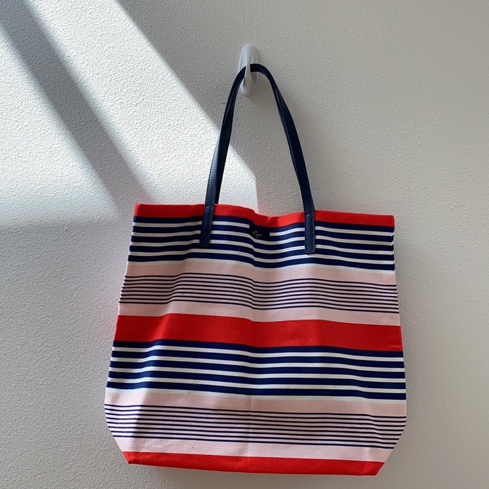 Kate Spade Bon Shopper Striped Tote